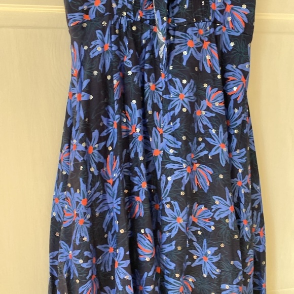 Sabina Musayev Bliss Dress in Blue Floral Midi Style Revolve Style Womens Large - Picture 10 of 11
